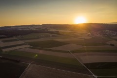 Coucher de soleil sur Ménières