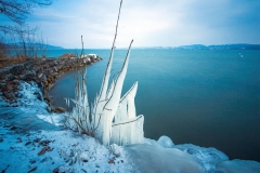 Jour de bise sur le lac de Morat