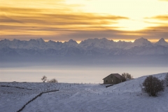 Vue sur les Alpes
